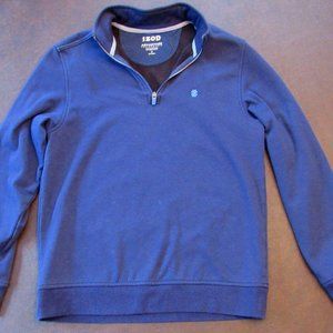 IZOD Navy Blue 1/4 Zip Pullover- Men's Size S